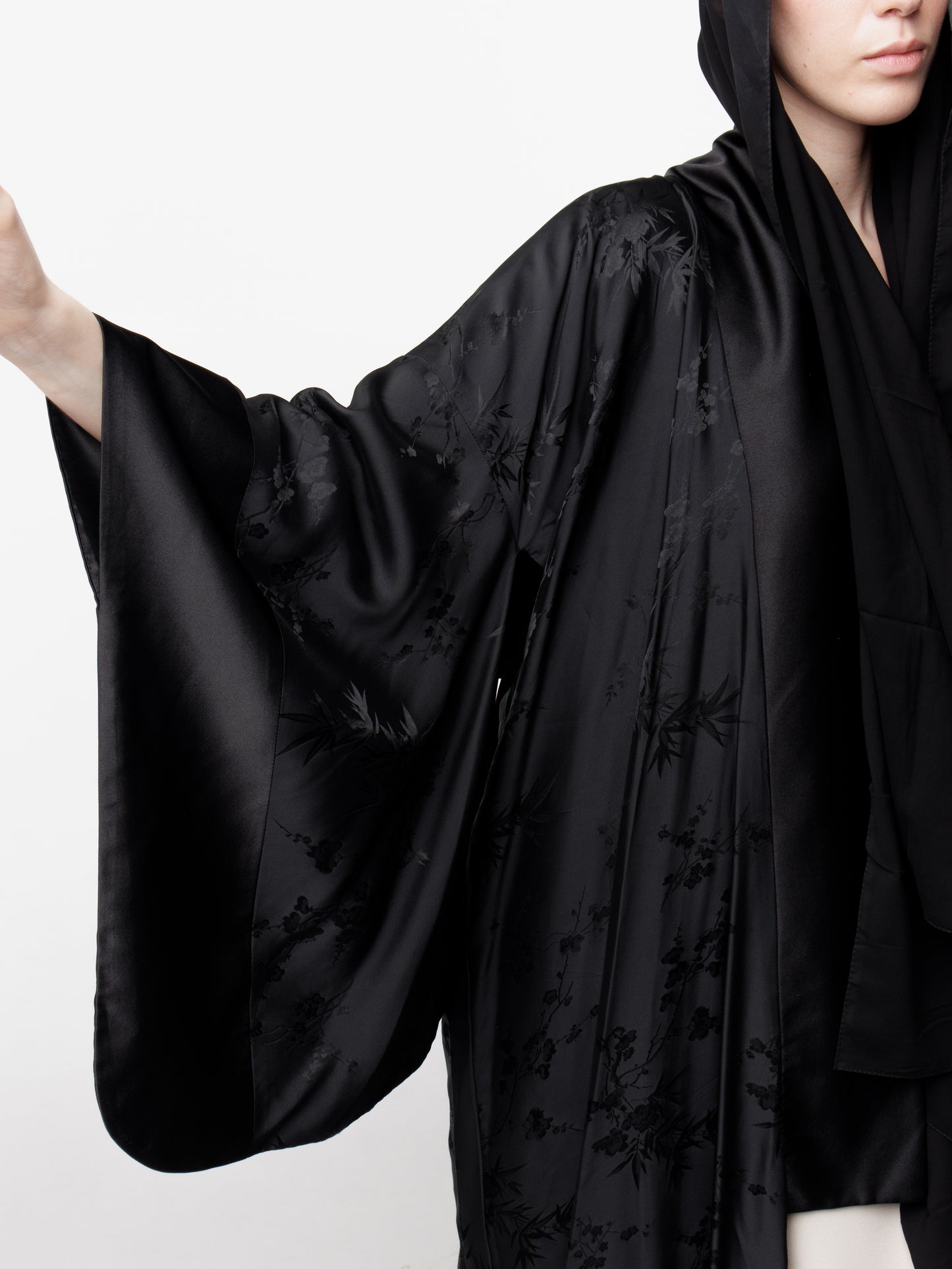 Kimono Pure Silk Printed Bamboo