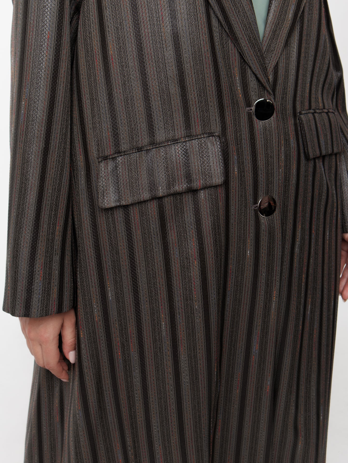 Striped Long Coat