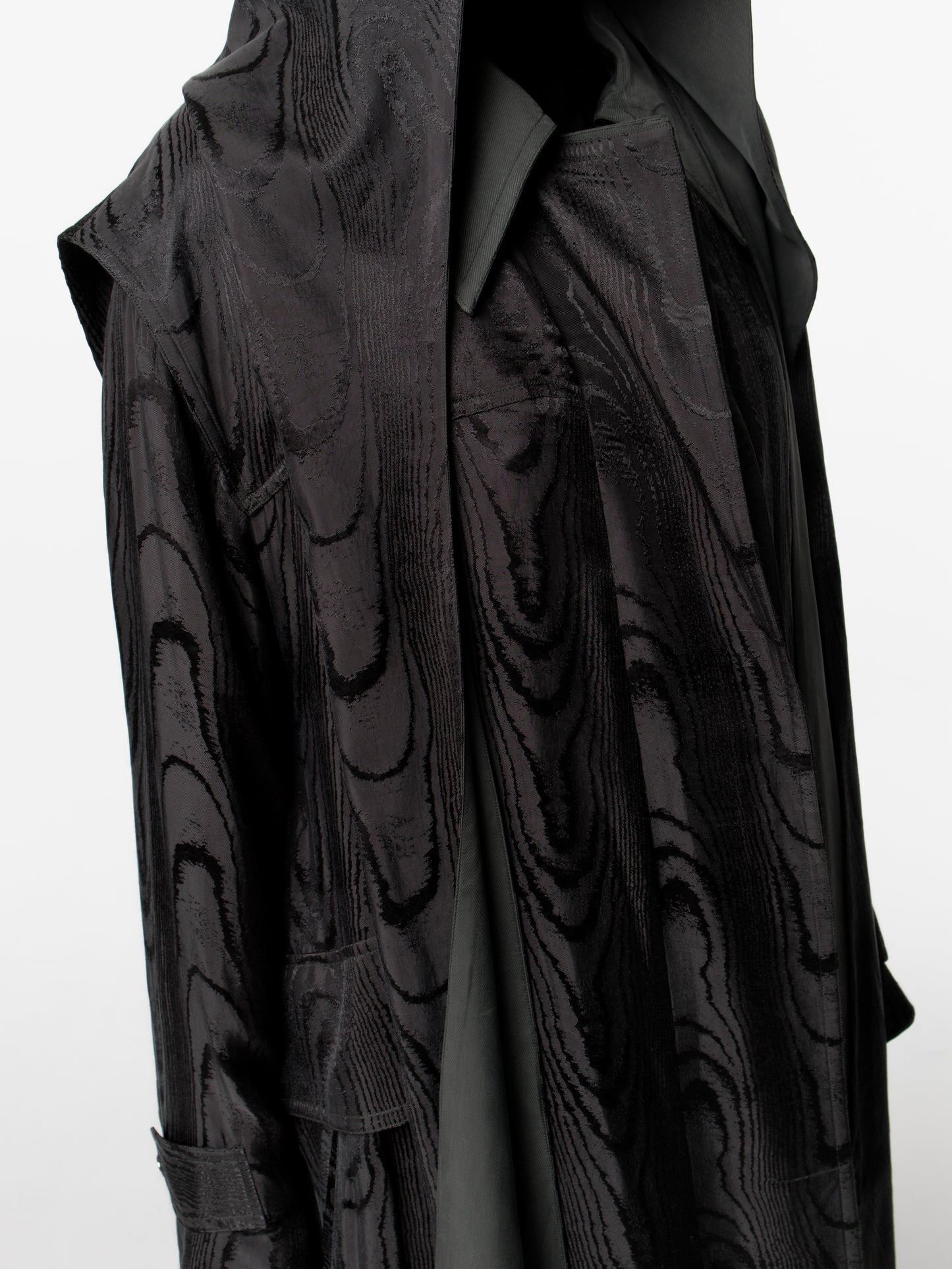 Fine Silk Reversible Moire Coat