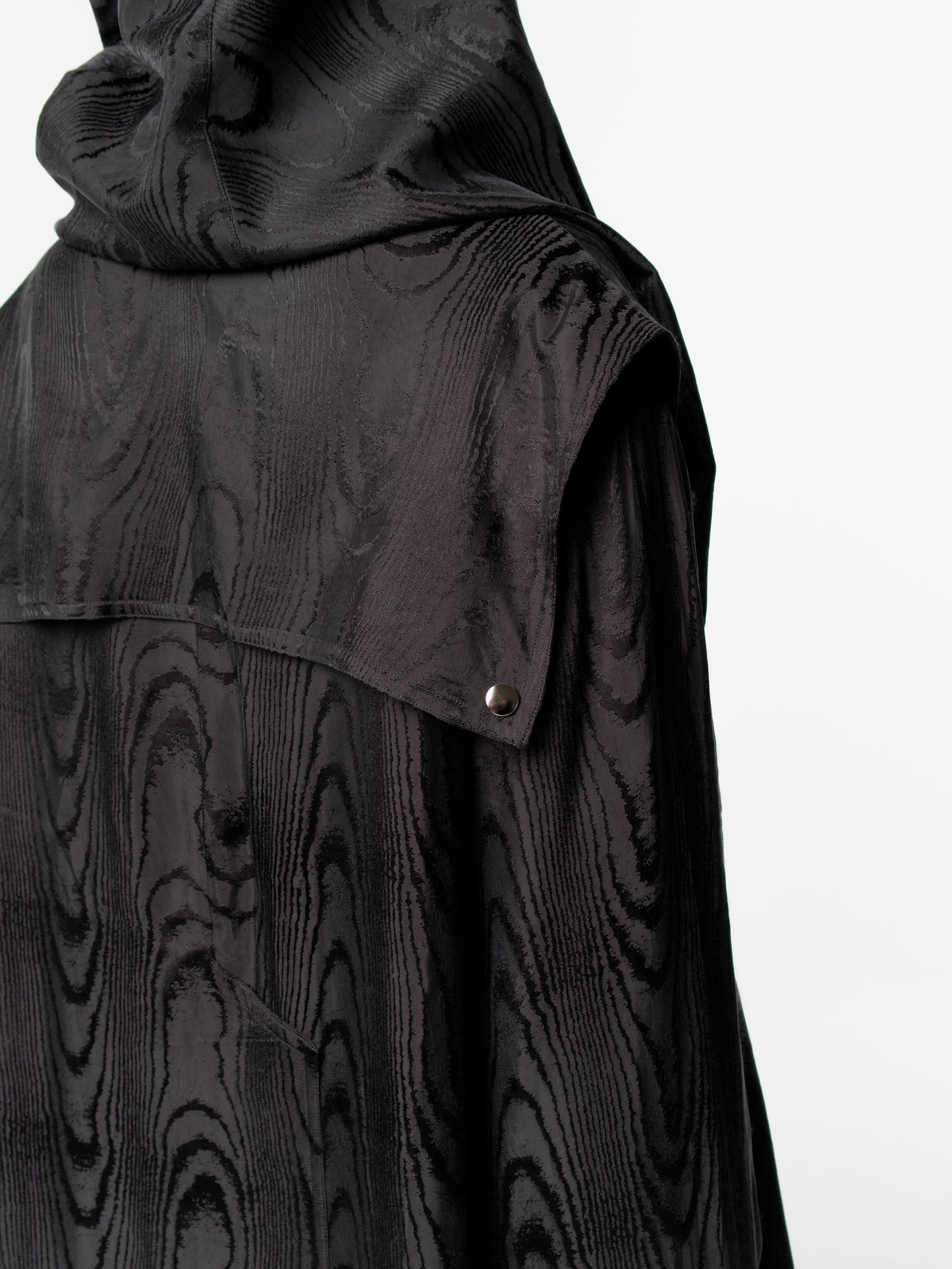 Fine Silk Reversible Moire Coat