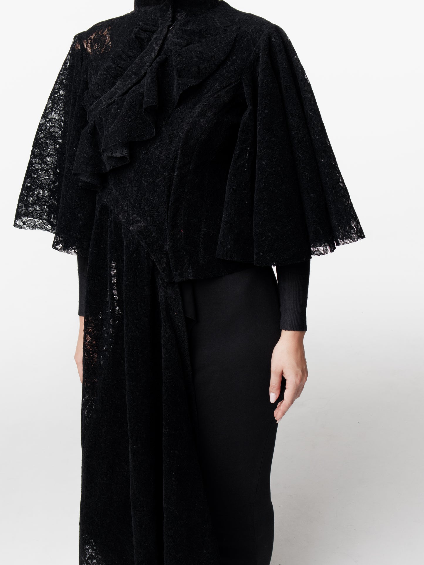 Versatile Long Lace Blouse