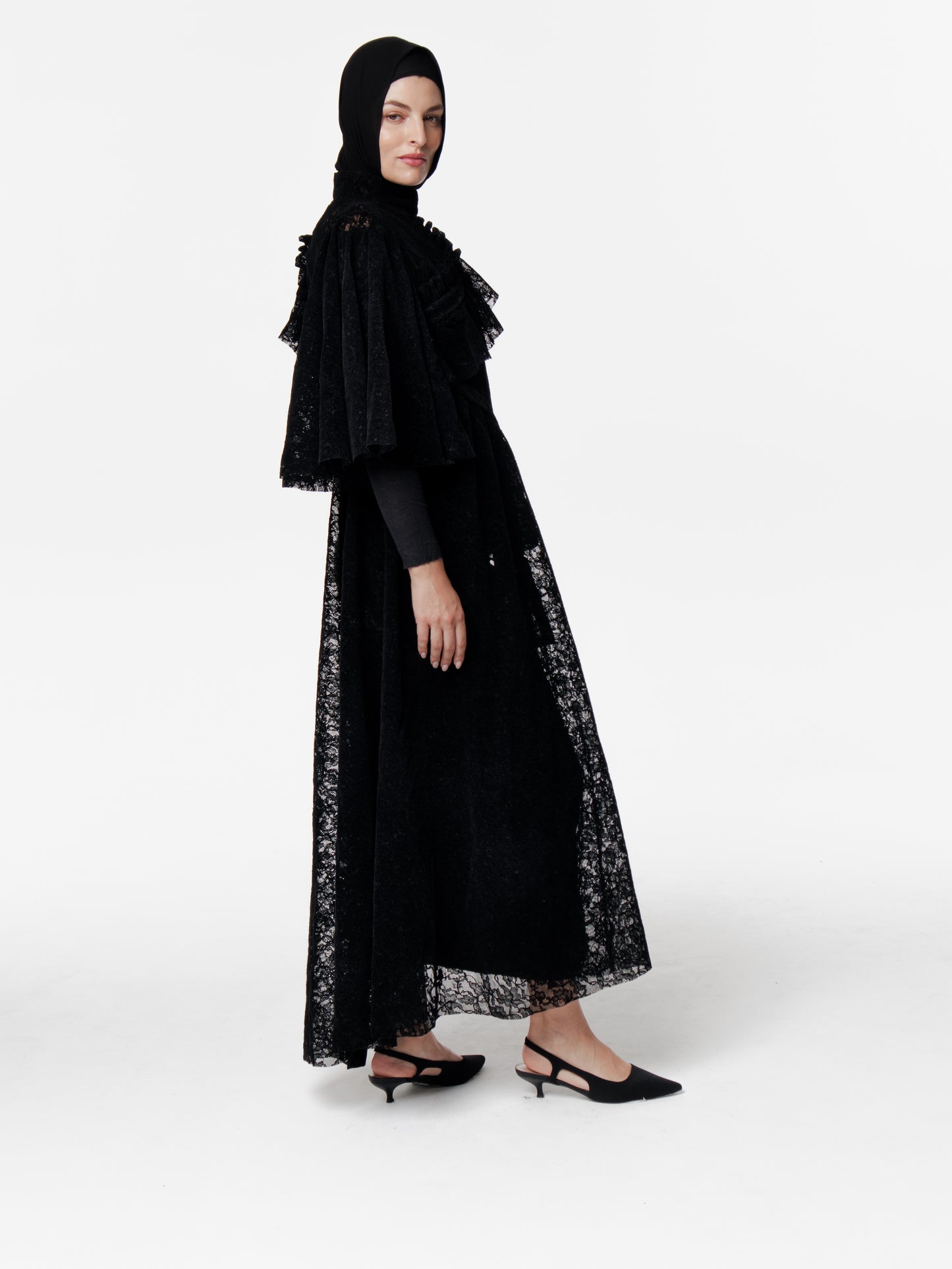 Versatile Long Lace Blouse