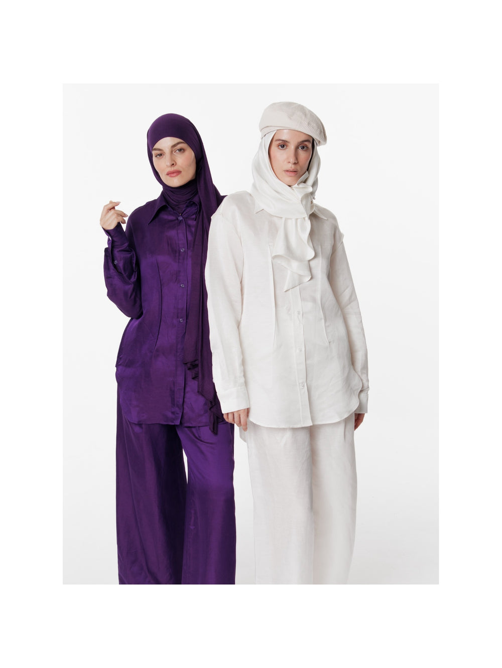 Satin Linen Inside Out Oversized Shirt