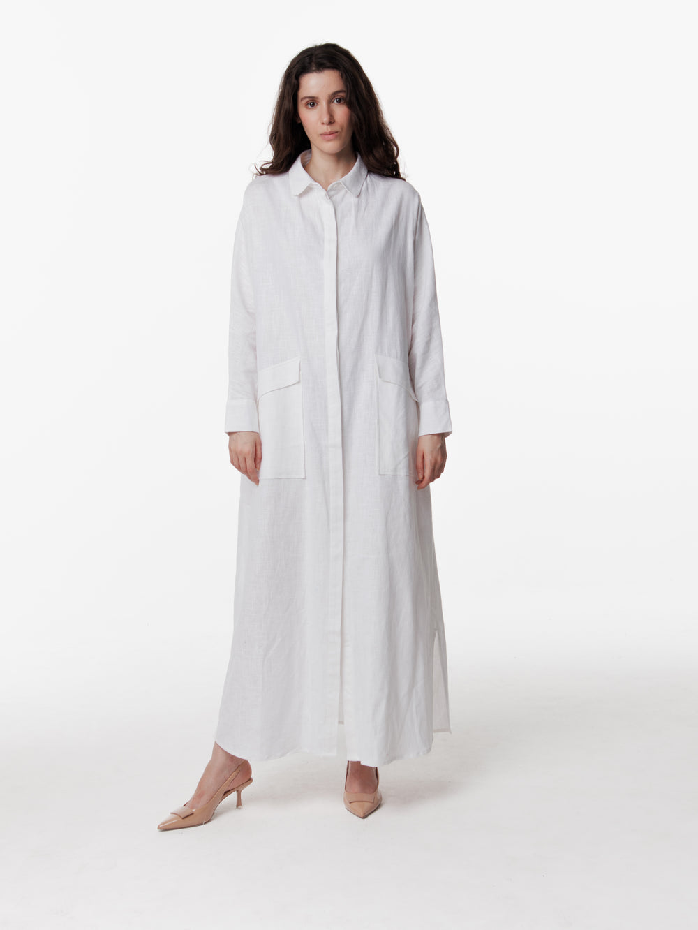 Maxi Linen Shirtdress