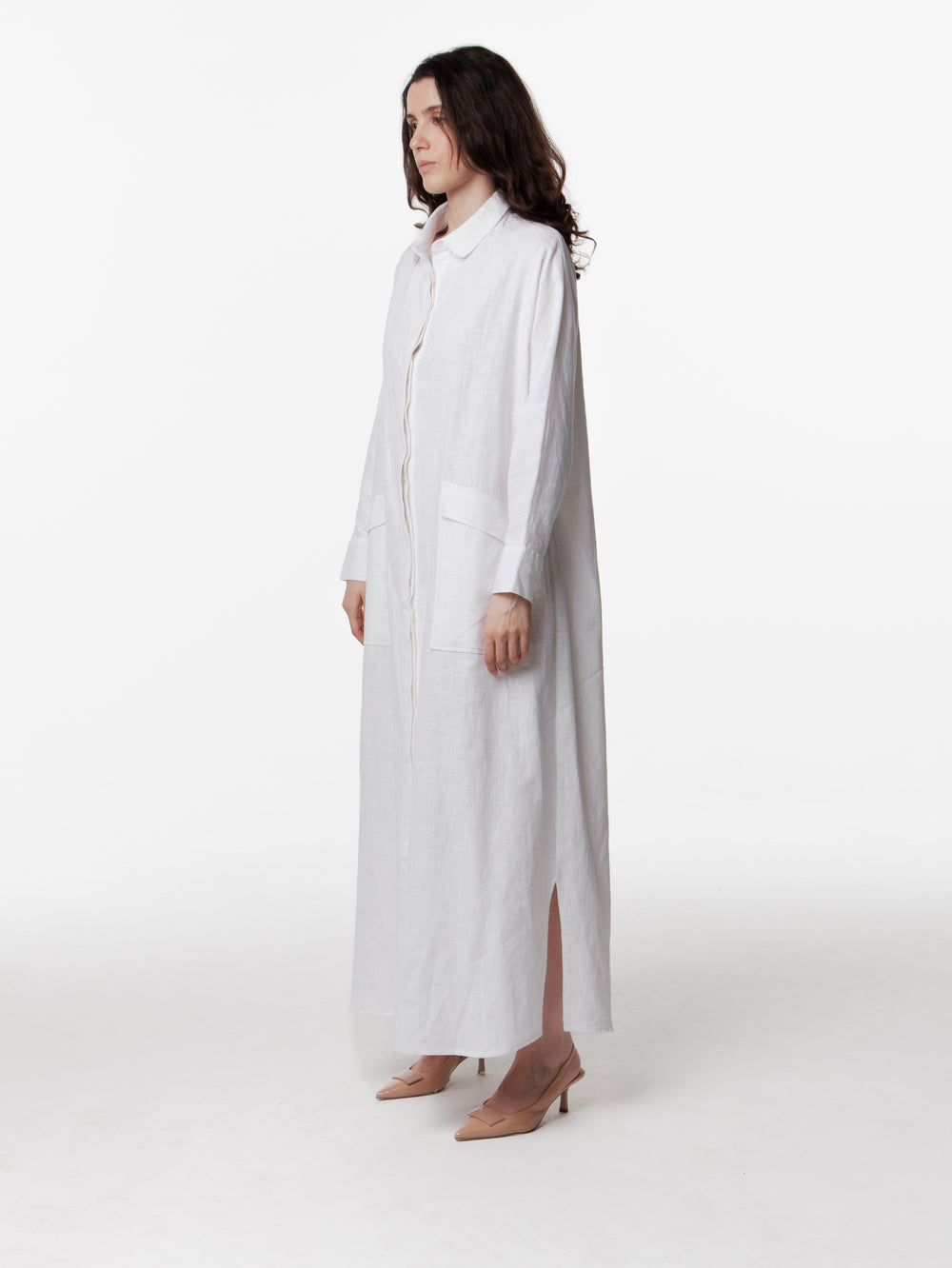Maxi Linen Shirtdress