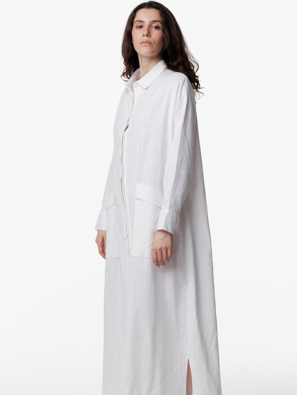 Maxi Linen Shirtdress