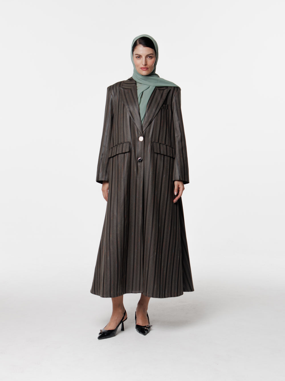 Striped Long Coat