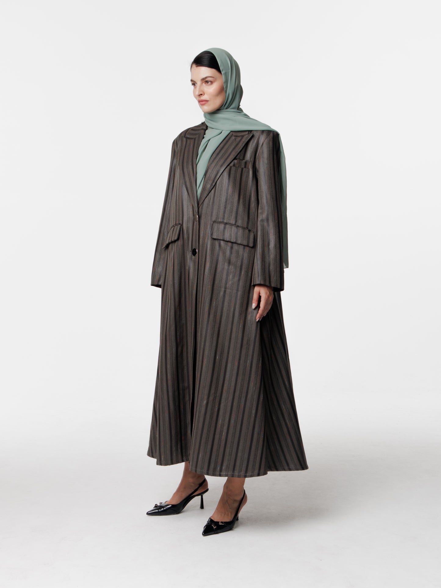 Striped Long Coat