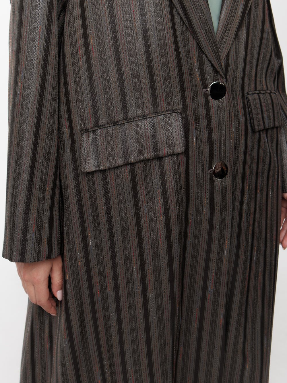 Striped Long Coat