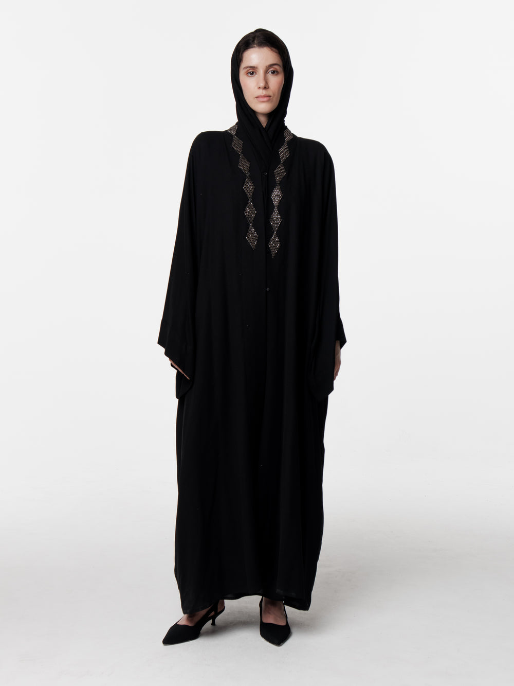 Embellished Long Abaya