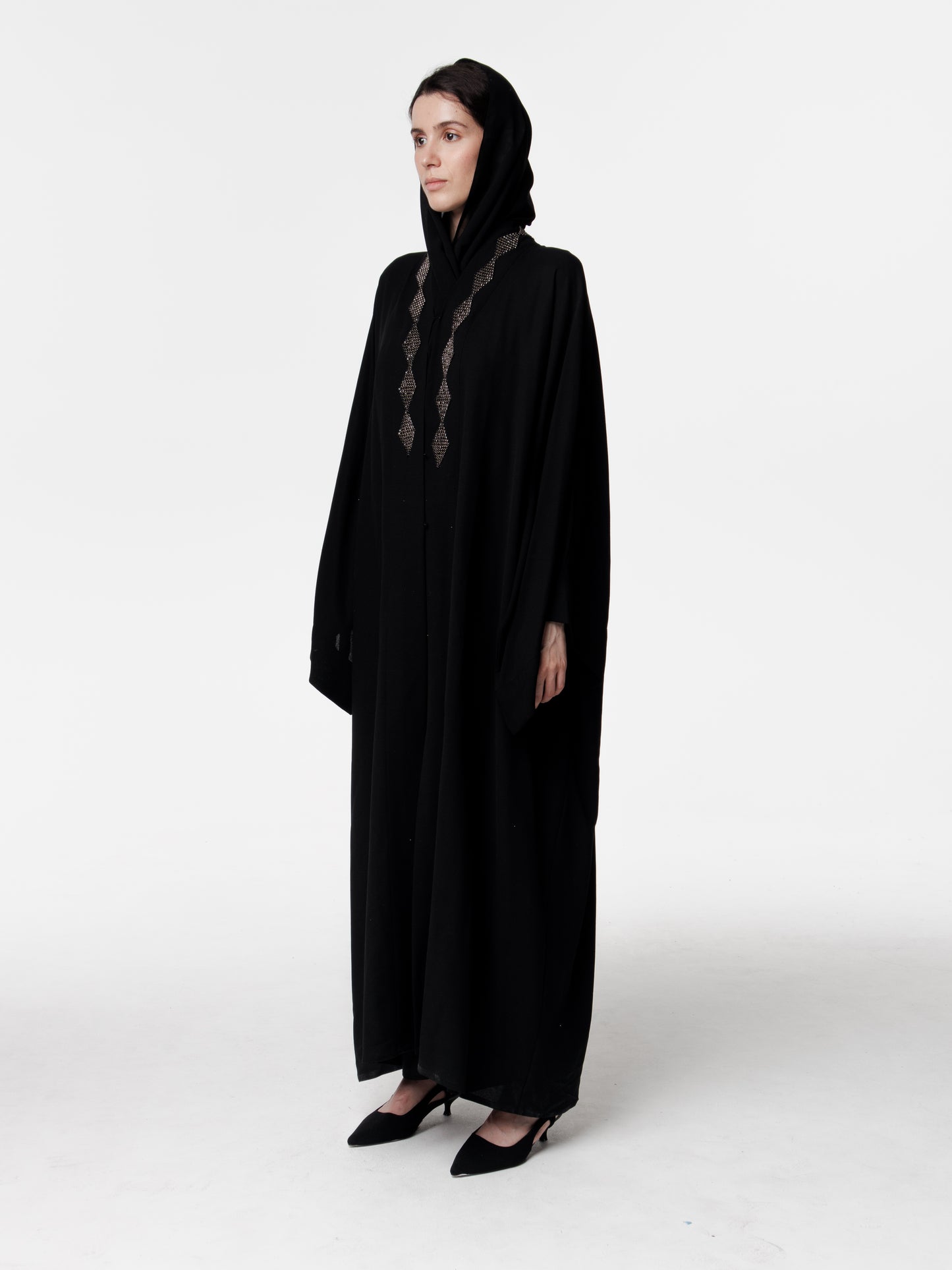 Embellished Long Abaya