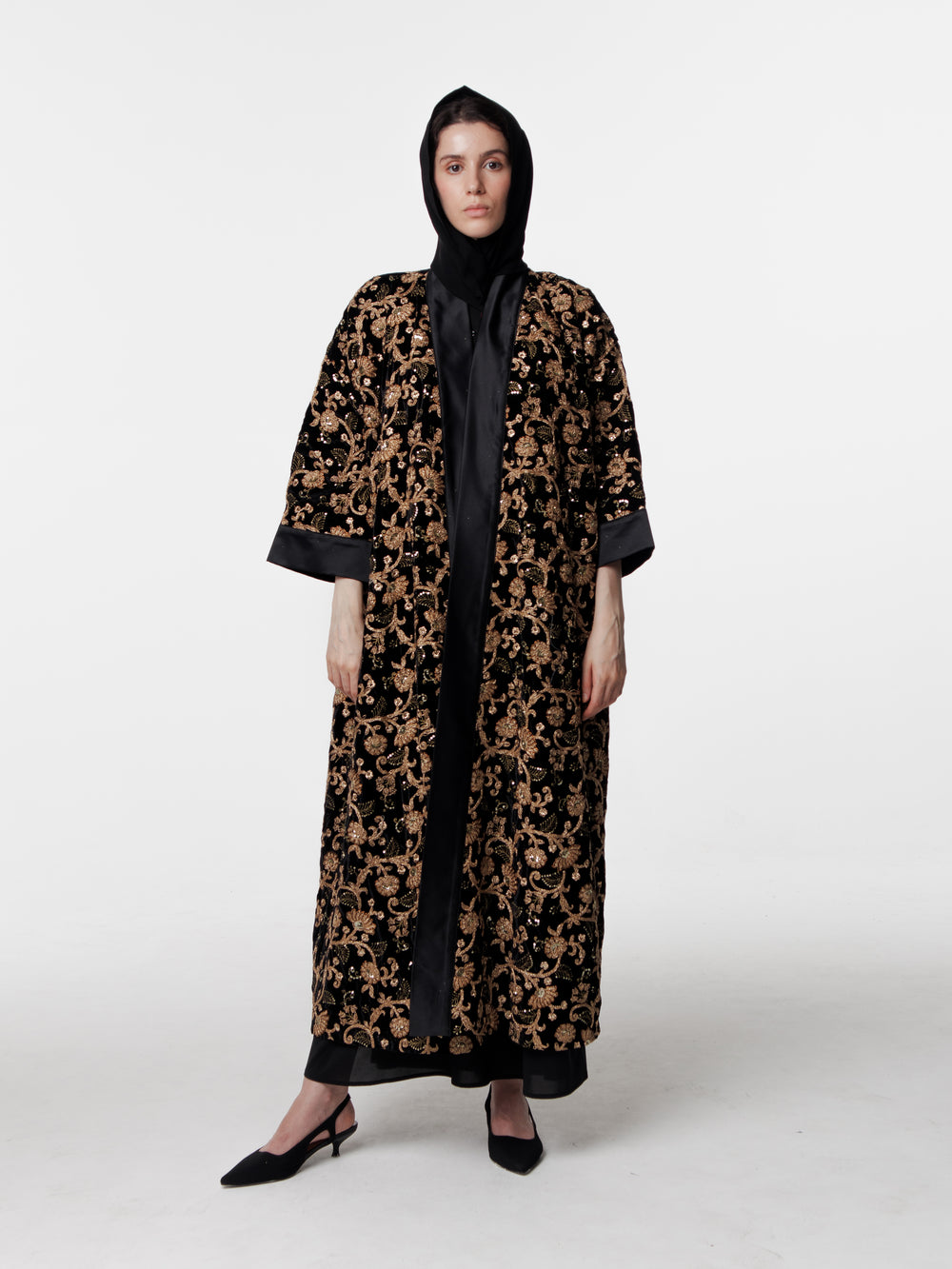 Embroidered Velvet Kaftan Special Collection