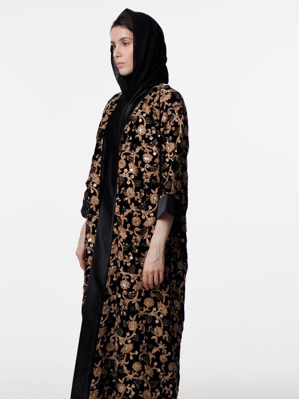 Embroidered Velvet Kaftan Special Collection