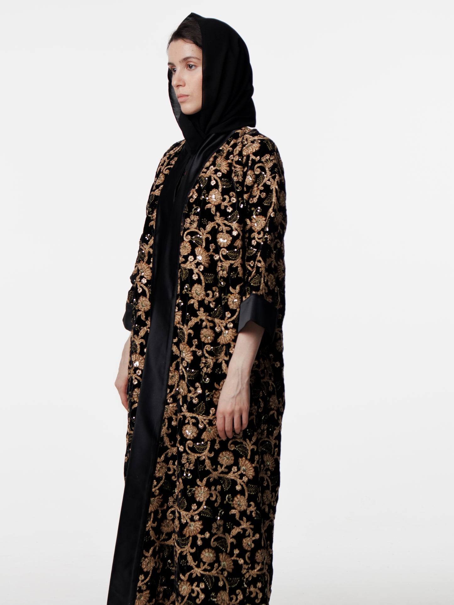 Embroidered Velvet Kaftan Special Collection