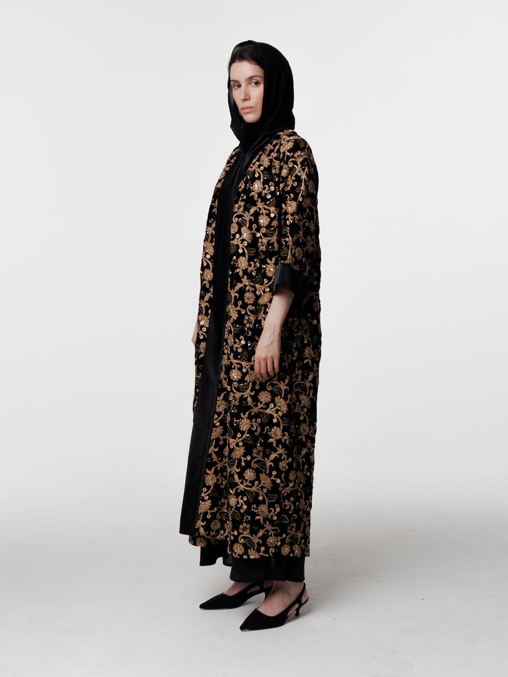 Embroidered Velvet Kaftan Special Collection