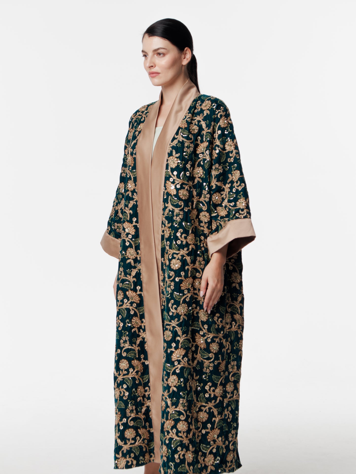 Embroidered Velvet Kaftan Special Collection